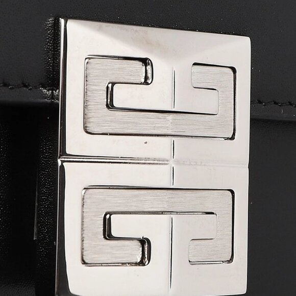 Givenchy Black Smooth Leather 4G Crossbody Bag - Picture 9 of 12